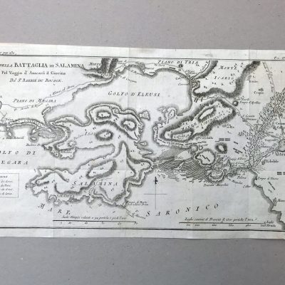 Mapa antiguo siglo XVIII Grecia Bocage