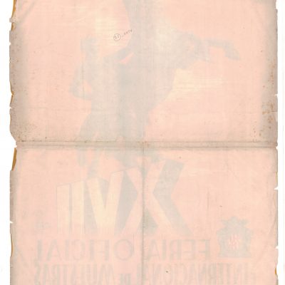 Cartel Publicitario Antiguo Feria Internacional de Muestras [1949] Rubio Albiol