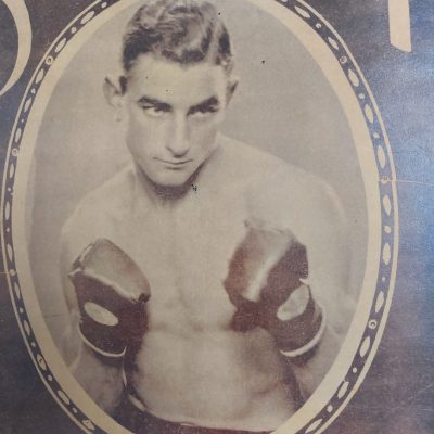 Cartel antiguo Siglo XX [1930] Boxeo Miguel Tarré