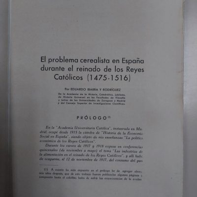 Revista antigua Siglo XX 1941 Anales de Economía. Número 2