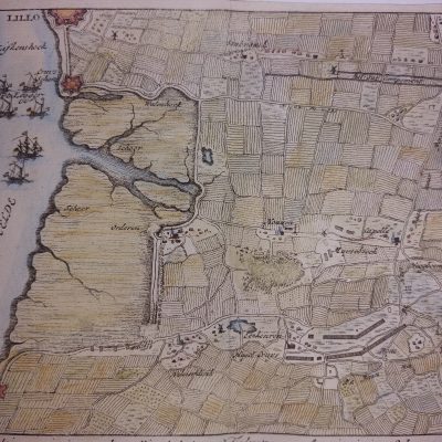 Mapa antiguo Siglo XVIII [1730] Eekeren Wilmerdonk Belgium Bélgica Peter Schenk