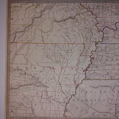 Mapa antiguo Siglo XIX USA Estados Unidos North America Norte America