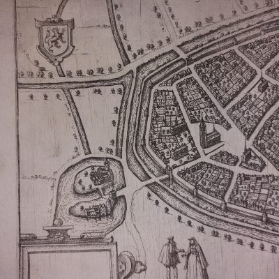 Mapa antiguo Siglo XVI [1581] GELRIA GELDERN GERMANY Alemania Guicciardini