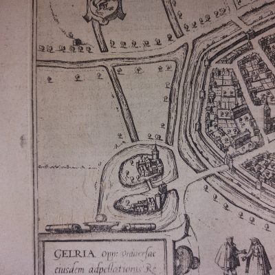 Mapa antiguo Siglo XVI [1581] GELRE GELRIA GELDERN GERMANY Alemania Guicciardini
